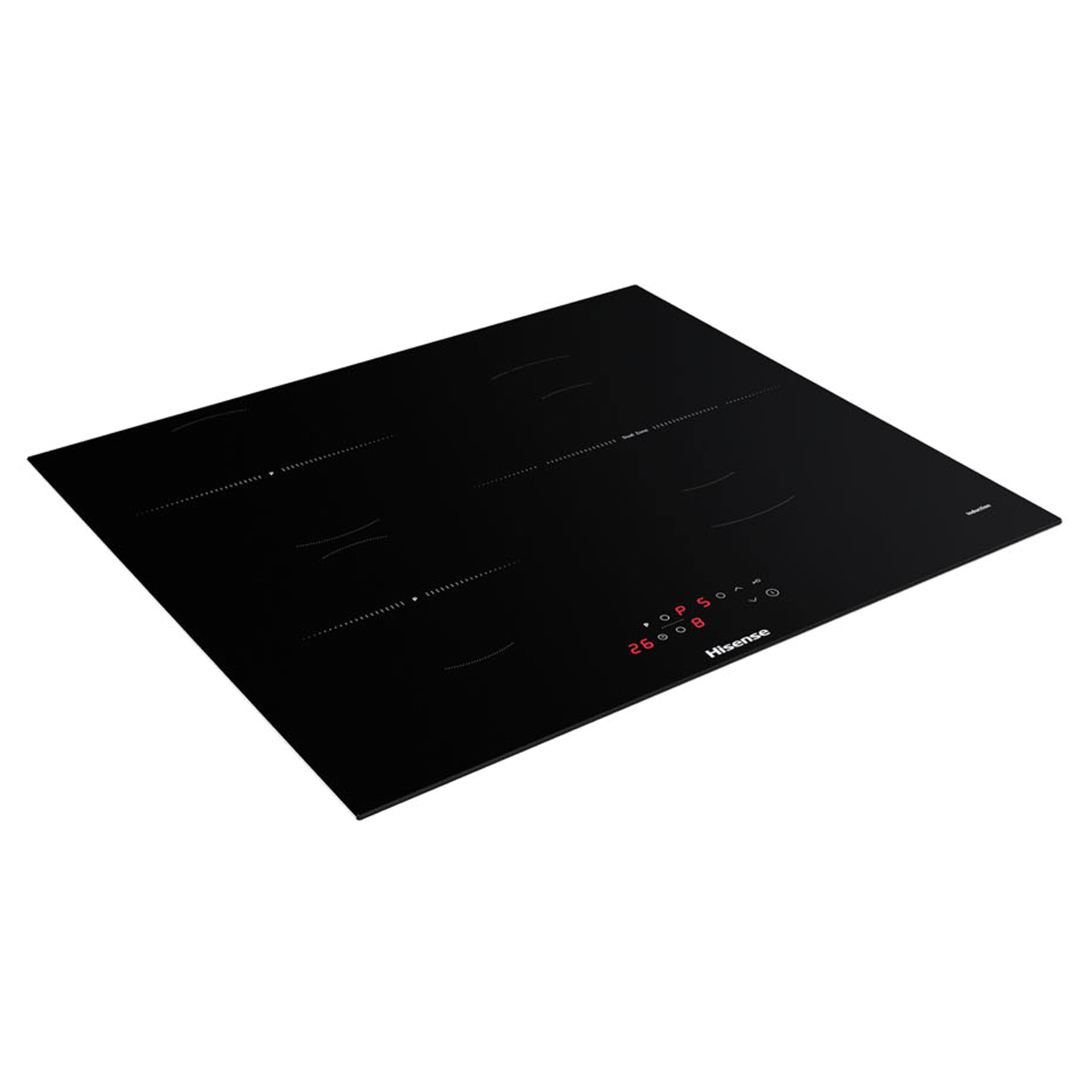 Hisense HI6321BSCE - Placa Induccion, Vitroceramica, 3 Fuegos, 7200W, Calentamiento Rápido Power Boost, Contol Táctil, Zona Expandible