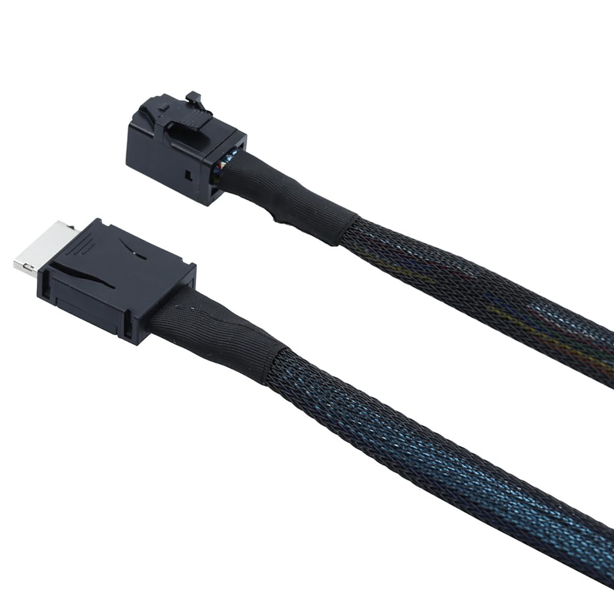 Câble serveur interne PCIe Oculink SFF-8611 4i vers Mini SAS SFF-8643 - Transmission de données haute vitesse 12 Gbit/s | 32 AWG (39,37 pouces)