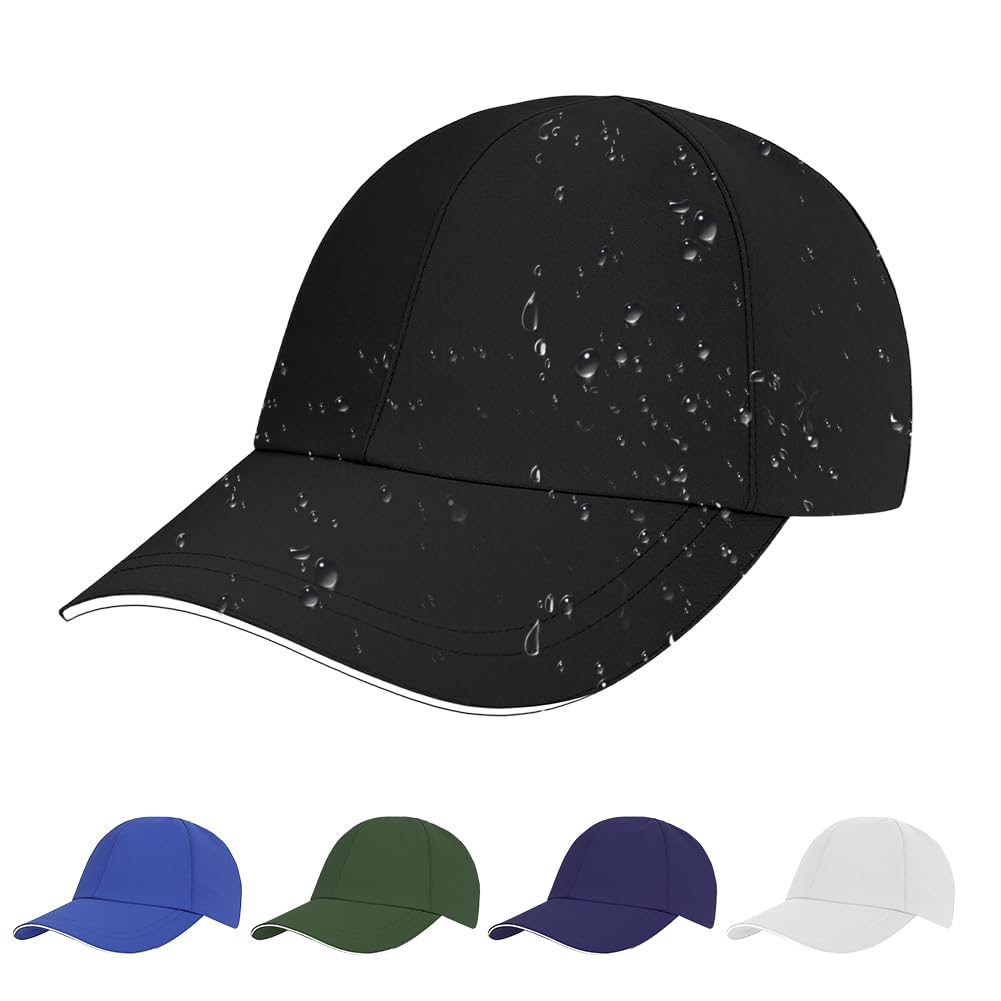 AUYAO Baseballkappe Herren Damen - Einstellbare Einheitsgröße Baseball Cap mit Reflektierenden Streifen, Wasserdicht 50+ Sonnenmütze Baseballkappe für Freizeit Outdoor Sport Tennis Golf Reisen
