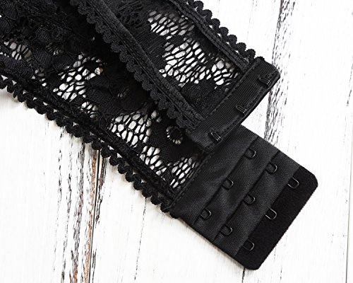 Women Harness Lace Lingerie Set Skirt 3 Pieces Bralettes And Garter Belt Black M #TOP7