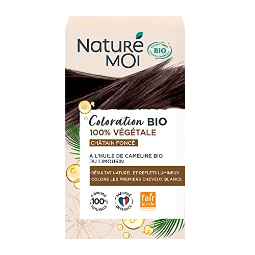 Naturé Moi - Coloration Végétale - Coloration Cheveux Bio - Couleur Cheveux Châtain Foncé - À l'huile de Cameline Bio du Limousin - 100% Végétale - 100% d'Origine Naturelle - Fabriqué en France Cover