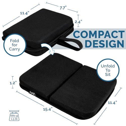 Comfilife SC-FLD-BLK Ergo-Gel Travel Seat Cushion thumb #5