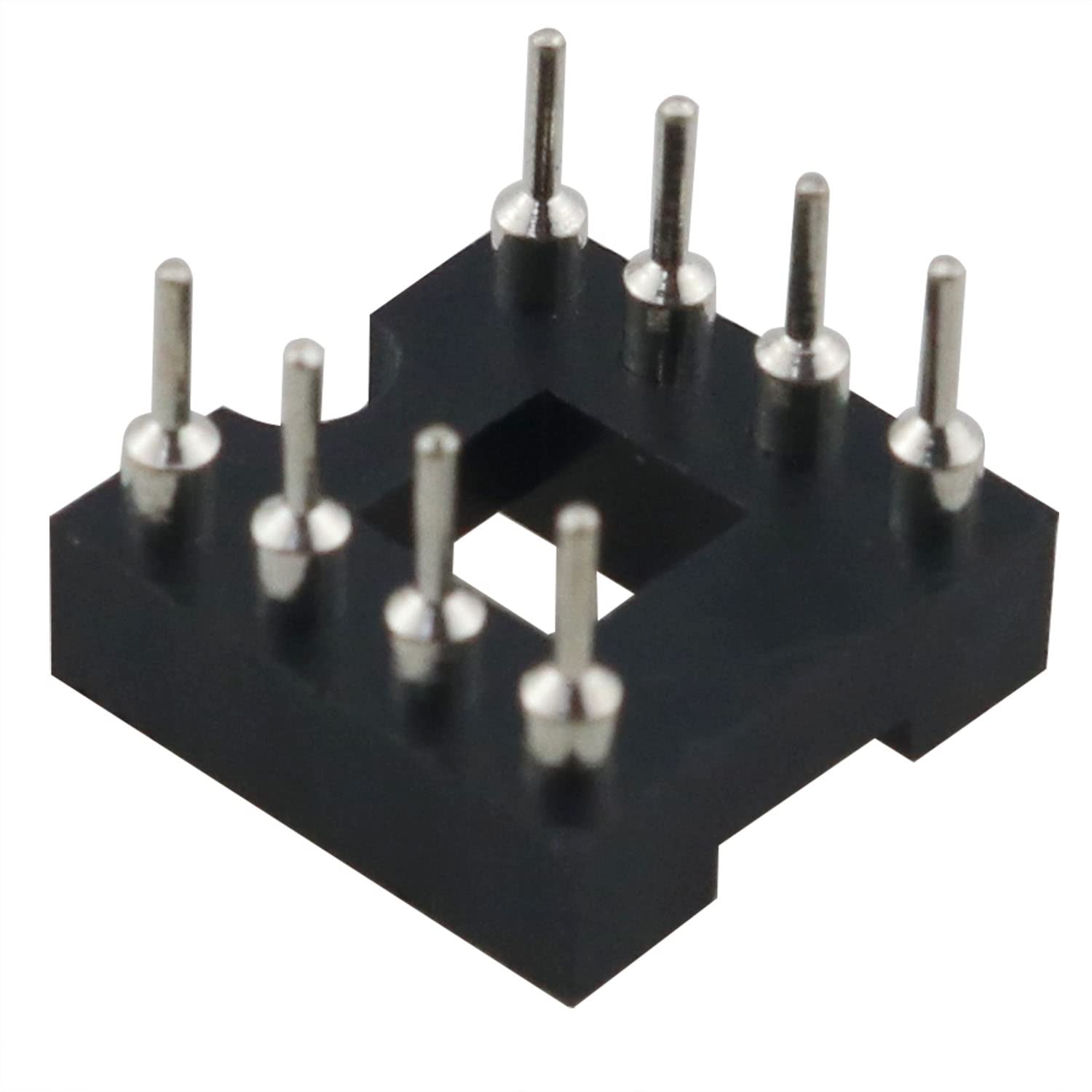 TAODAN IC Socket 20PCS 2.54 Pitch 7.6 Row Pitch 2 Row 8 Round Pins - View #13