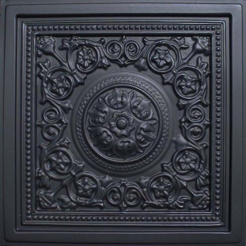 Majesty Black 24x24 PVC Azulejo de techo