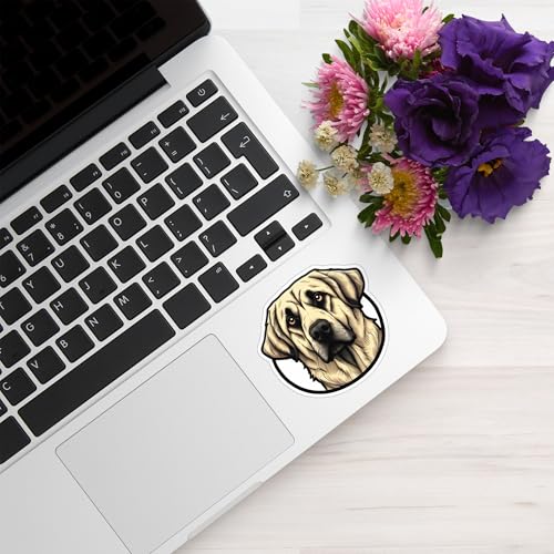 Image of Anatolian Shepherd Dog Sticker Cartoon Anatolian Shepherd Vinyl Decal Waterproof Livestock Guardian Dog Sticker for Car Laptop Water Bottle Window Pet Lover Gift