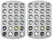 Wilton Recipe Right Nonstick 24-Cup Mini Muffin Pan, Pack of 2 Pans