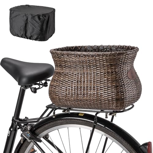 Panier de vélo en rotin pour vélos électriques et rétro