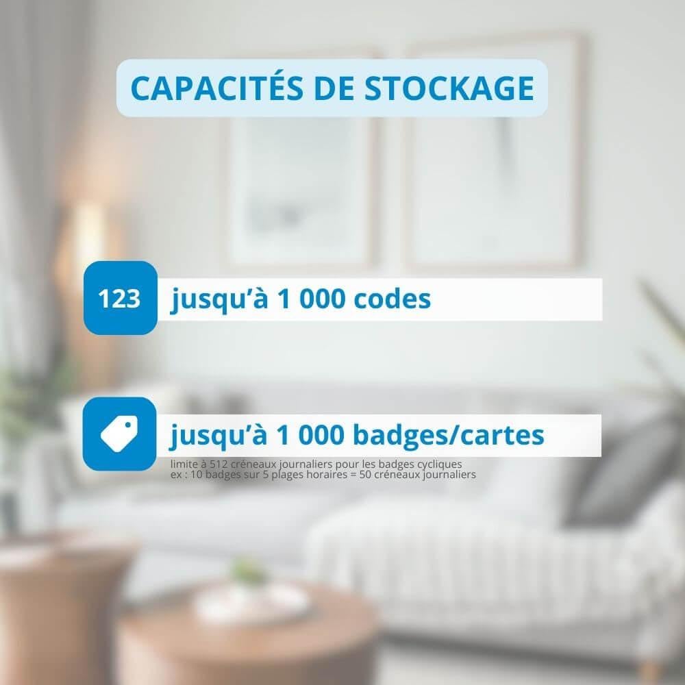 LOCKY-10 CODE Cylindre électronique de serrure connecté à Code et Badge RFID, App, Bluetooth