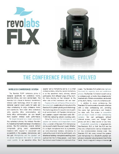 Teléfono de conferencia inalámbrico Revolabs 10-FLX2-200-POTS miniatura 3