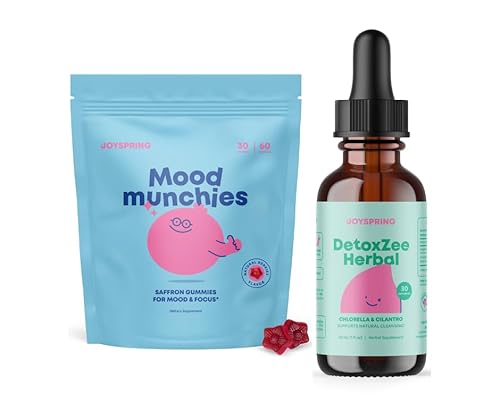 JoySpring Saffron Gummies and Herbal Detox and Cleanse for Kids
