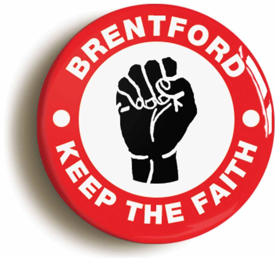 Brentford Keep The Faith Northern Soul Fridge Magnet (Circular 2inch / 50mm Diameter)