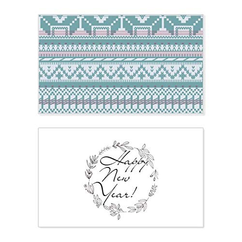 Tarjeta de felicitación de año nuevo con elegante diseño nórdico