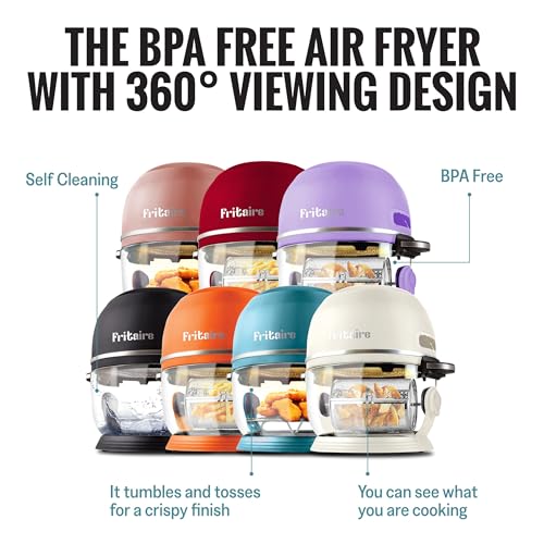 Non-Toxic-Air-Fryer-Glass-AirFryer-5-Quart-w-360-Visibility-Self-Cleaning-400F-Vortex-Air-Fryer-for-Even-Cooking-BPA-Free-Teflon-Free-6-in-1-Functions-Rotisserie-Roast-Bake-Lavender Non Toxic Air Fryer Glass AirFryer 5 Quart w 360 Visibility Self Cleaning 400F Vortex Air Fryer for Even Cooking BPA Free Teflon Free 6 in 1 Functions Rotisserie Roast Bake Lavender