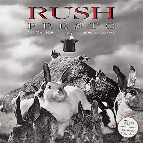Rush 2020 12 x 12 Inch Monthly Square Wall Calendar, Music Progressive Rock