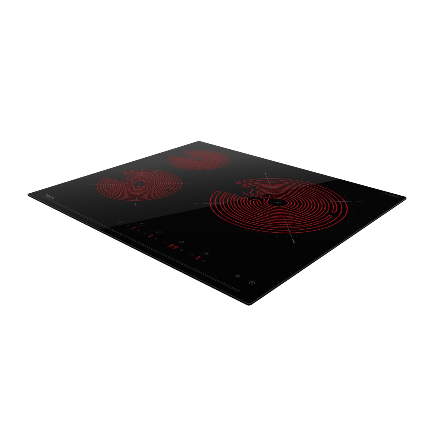 TEKA Placa Vitrocerámica 3 Zonas, Superficie de Cristal Templado, 60 cm