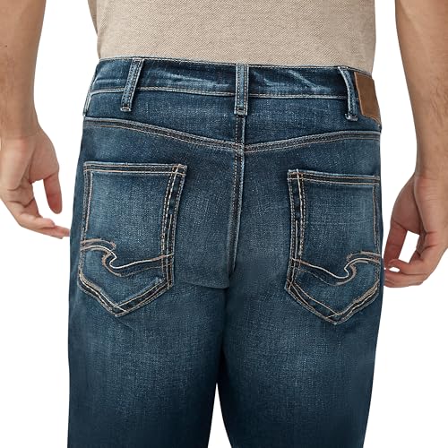 Image of Silver Jeans Co. Men's Zac Relaxed Fit Straight Leg Jean - Legacy