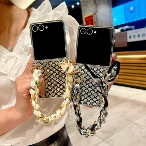 Protection Galaxy Z Flip6 anti-chute avec chaîne pour ne plus le perdre