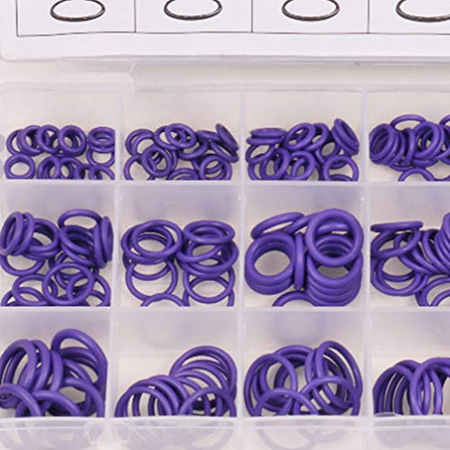 Vedação de vedação de anel de vedação de borracha Besportble, 265 peças, vedações de compressor de a