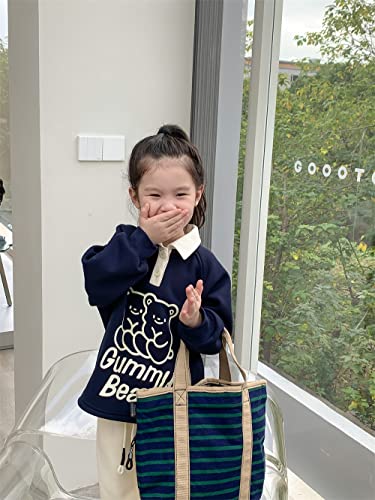 Girls Polo Sweater Winter Children's Thickened top Girl's Casual Clothes4