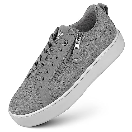 GIESSWEIN Wool Zip Sneaker - Merinowolle - Damen Schuhe elegant und bequem...