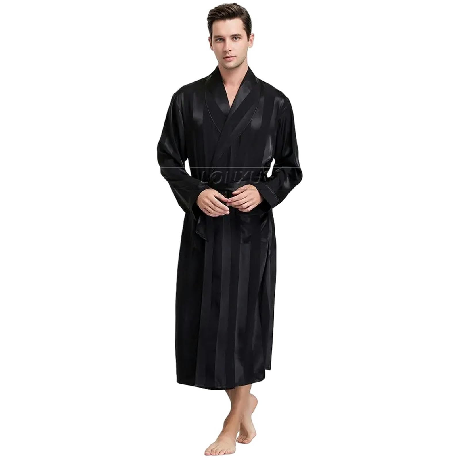 MdybF Szlafrok męska piżama bielizna nocna szlafrok szlafrok koszula nocna S ~ 3Xl__na prezenty