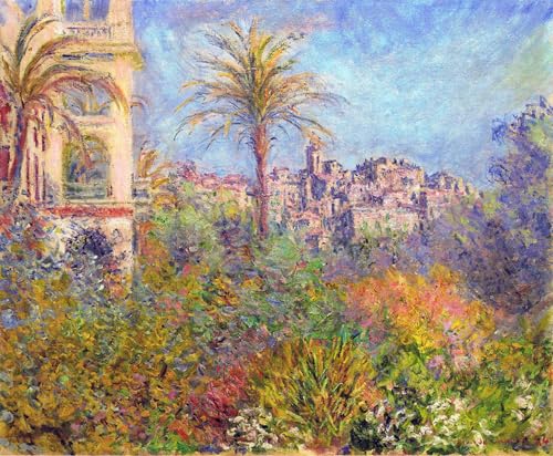 Affiche Claude Monet Villas à Bordighera décoration murale art graffiti 60x90cm