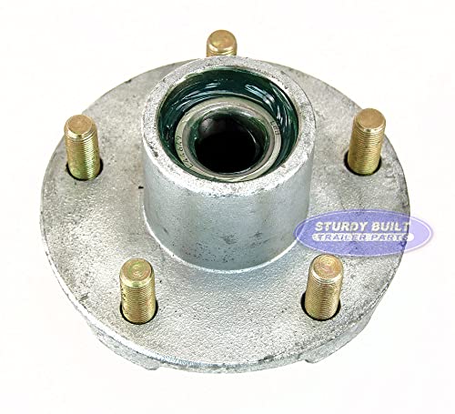 Pre Greased Trailer Hub Galvanized 5 Lug 1 1/16