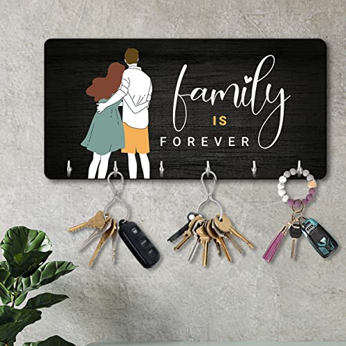 Image of kotart Unique Stylish Modern Wooden Key Holder for Home Decor Living Room Office with Stylish Key Organizer | Designer Wall Decor | Wall Art Decorative Items | Wall Decoration (Hanging 5)