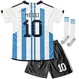 3 Piece Soccer Jersey for Boys Ron_aldo Jersey Kids,Soccer Jersey for Kids Football Youth Jerseys (a
