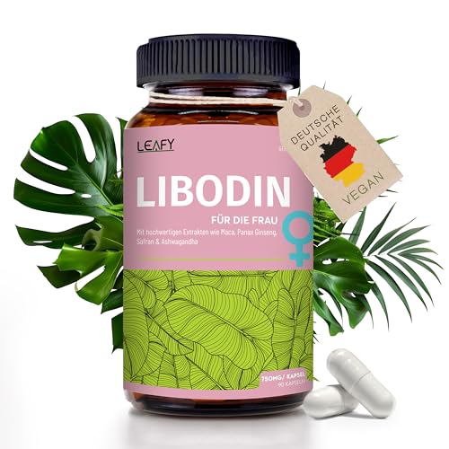 NEU:Libo Booster für die Frau - Hochdosierte & Super Starke Pflanzenextrakte | Optimierte Rezeptur - 90 Kapseln a 750 mg pro Kapsel - Pflanzlich ohne Zusatzstoffe