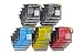 Produktbild 20 x vhbw Druckerpatronen Tintenpatronen Set kompatibel mit Brother Brother MFC-5490CN, MFC-5890CN, MFC-5895CW, MFC-6490CW Ersatz für LC980, LC985, LC1100.