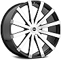 Strada Gabbia 20x8.5 5x4.5'/5x120 +35mm Black/Machined Wheel Rim 20' Inch