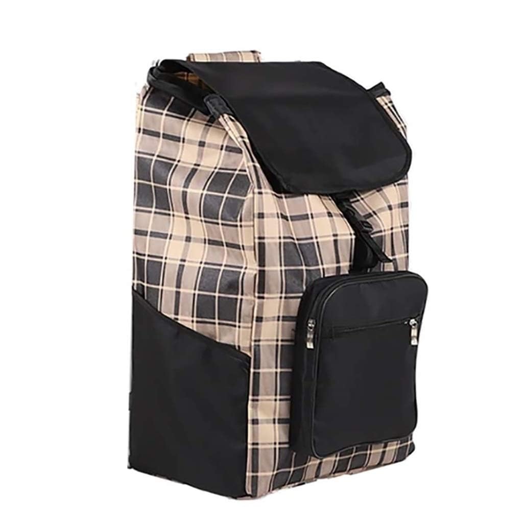 Hand Cart Replacement Bag - 48L Shopping Cart Replacement Bag, Shopping Basket Trolley Replacement Bag, Waterproof Oxford Fabric Foldable Storage Bag,