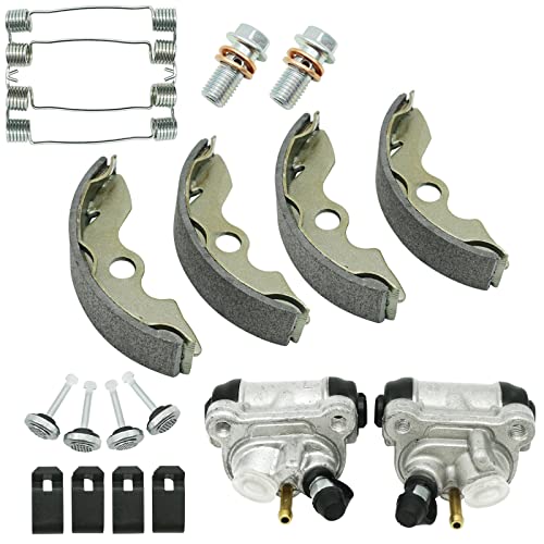 M Mati Front Brake Wheel Cylinders & Shoes For Honda Fourtrax 300 Trx300 2X4 1993-2000 (Left&Right) 45370-Hc4-505 45350-Hc4-505 06450-Hc4-900 #TOP5