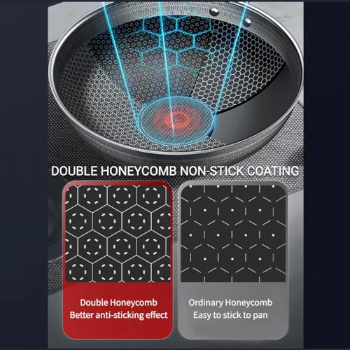 KBH-KGH-C32A-Nonstick-Frying-Pan-with-Lid-Honeycomb-Stainless-Steel-Wok-Suitable-for-All-Cooktops-32-CM126-INCH