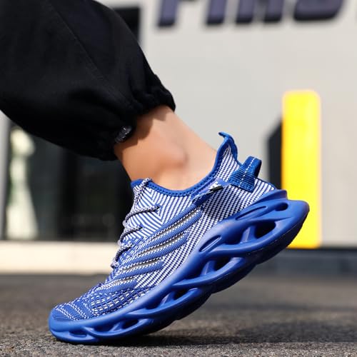 Image of Mens Running Shoes Gym Slip on Sneakers Non Slip Walking Tennis Sports Work Athletic Workout Casual Lightweight Breathable Fashion