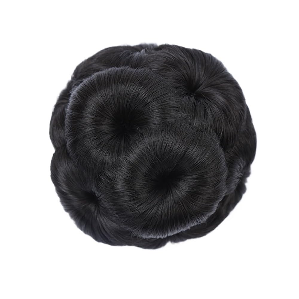 QRSTUVXZY Synthetic Clip-on Bun Hair and Easy To Take Care Of For Women's Ponytail Hair Extensions Chignon Wig(2)
