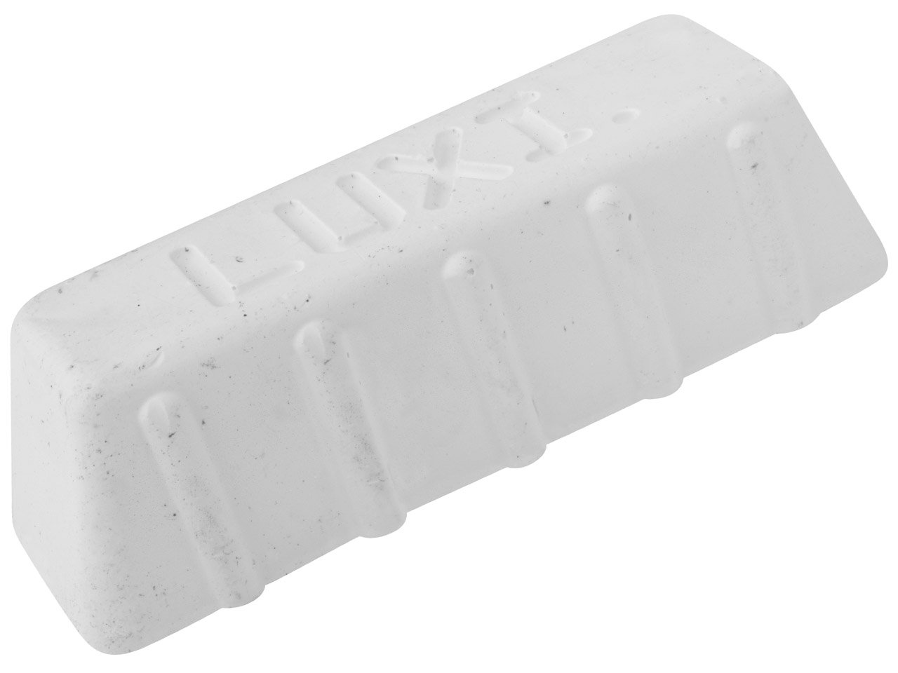 Luxi White High Gloss Finish Aluminium Oxide Abrasive Block, Water Based, Silica Free Polishing Compound, 250g, 125 x 45 x 35mm