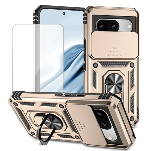 Coque Google Pixel 8 anti-rayure avec verre trempé écran et objectif photo