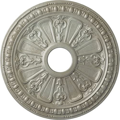 Image of Ekena Millwork CM18RAFLS Raymond Ceiling Medallion, Flash Gold
