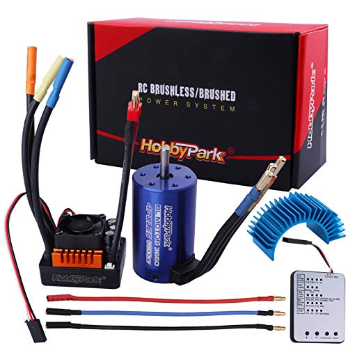 Hobbypark 5mm Shaft 540 Brushless Motor ESC Combo 3660 3800KV 80A