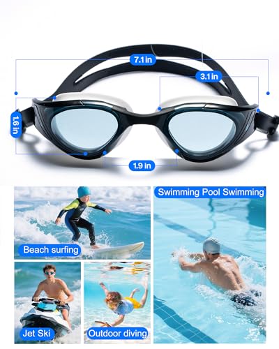 Image of Swim Goggles, Super Clear View,Goggles Swimming Adult, Suitable for All Kinds of Swimming Programs