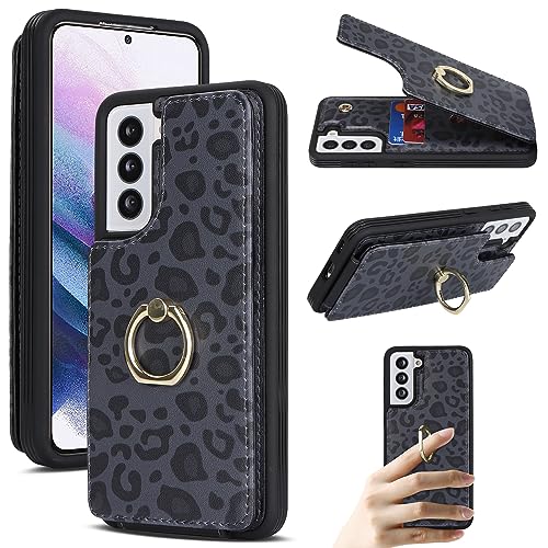 Funda Samsung S21 FE 5G Lipvina con tarjetero y anillo integrado de 6.4" 2