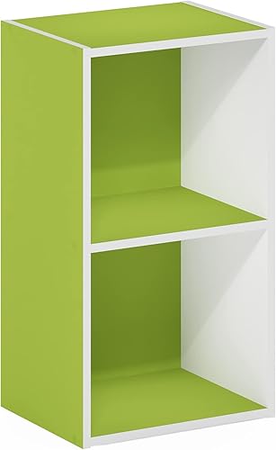 Miniatura 195 de Furinno - Estantería de cubos de 2 niveles serie Luder para libros y almacenamiento, color roble francés Roble francés,Pino