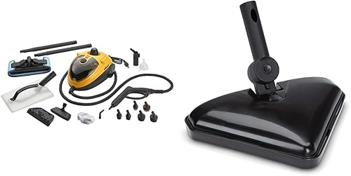 Wagner Spraytech 0282014 915e Limpiador a vapor bajo demanda y eliminación de papel tapiz y C900158.M SteamMachine - Mopa de vapor triangular para