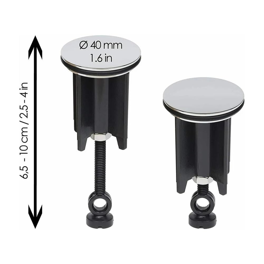 Waschbeckenstöpsel Universal Kupfer Abdeckung Waschbecken Badezimmer 40 mm Pop-Up-Stöpsel Ersatz Ablaufstopfen Badezimmer Wasserhahn Befestigung (5 Stück)