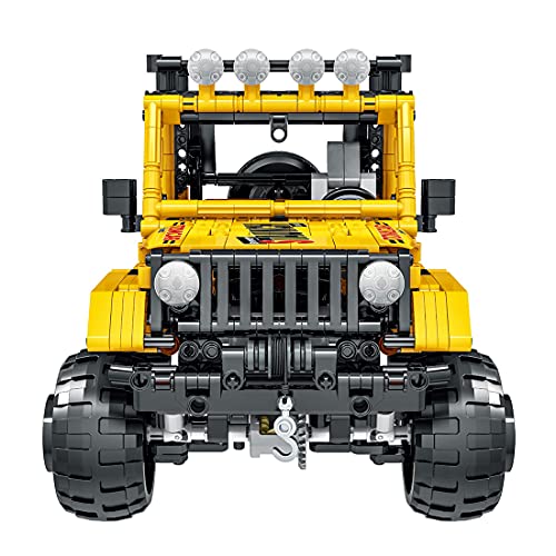 YaYashow Technik offroader, 4x4 Off-Roader SUV Auto Bausteine Bausatz mit Power-Funktion, 1607Pcs Klemmbausteine Bausatz… – Bild 5