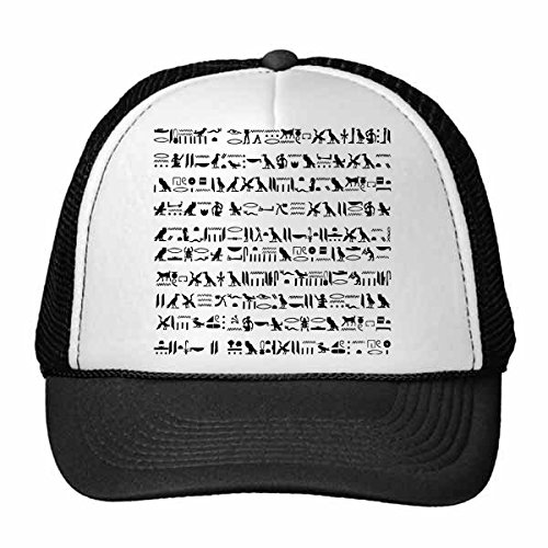 Chapeau de camionneur égypte hiéroglyphes idéal pour les sorties scolaires et le parc