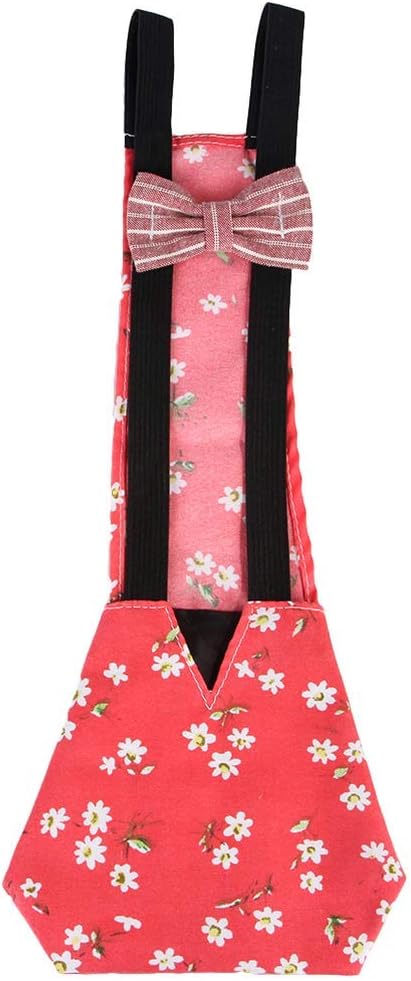 Pet Clothing, Pet Diapers Bowknot Poultry Diapers Elastic Cloth Diapers, S, Blue, Multi-Purpose, Warm