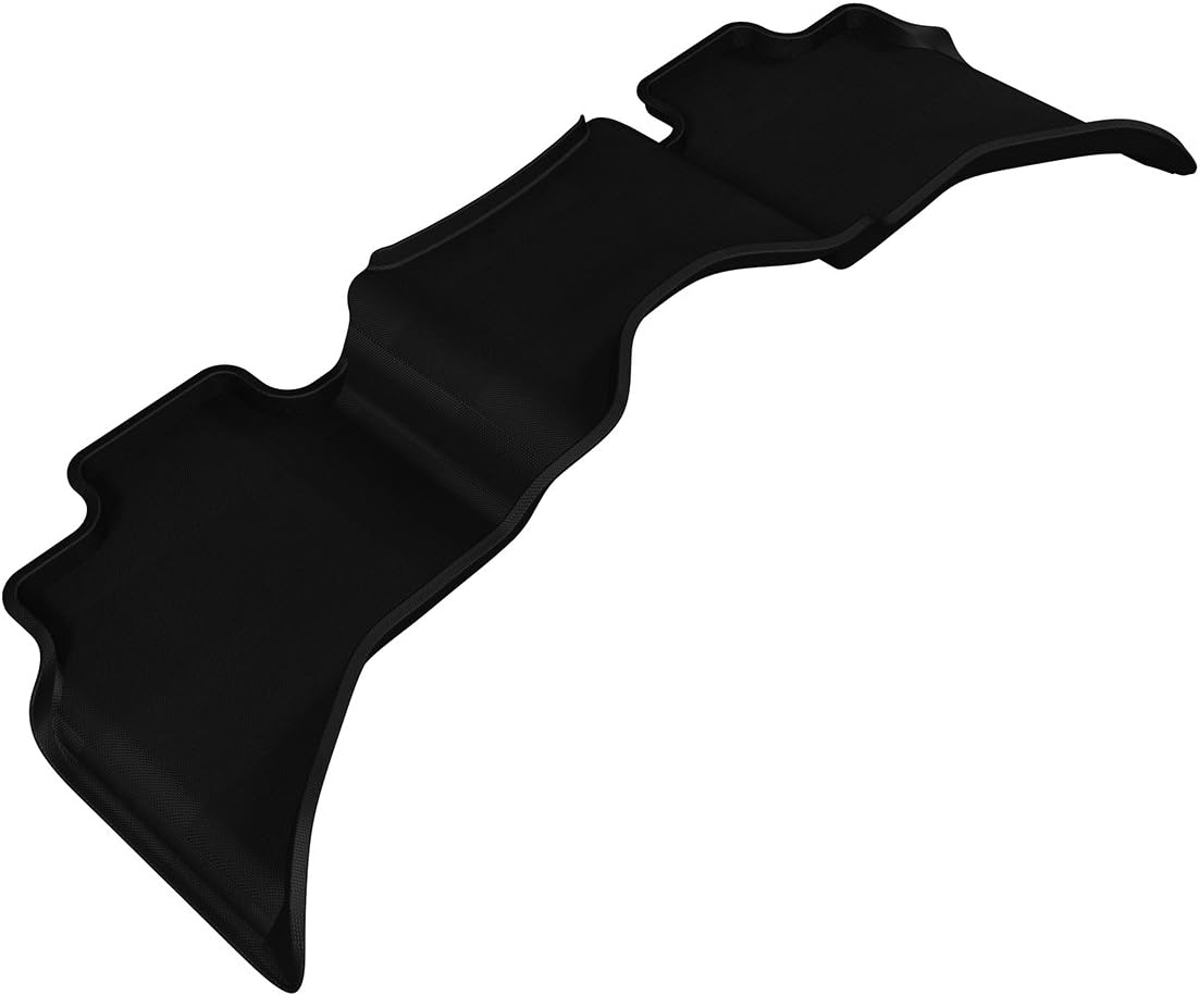 3D MAXpider Second Row Custom Fit All-Weather Floor Mat for Select Dodge Ram 1500 Models - Kagu Rubber (Black)